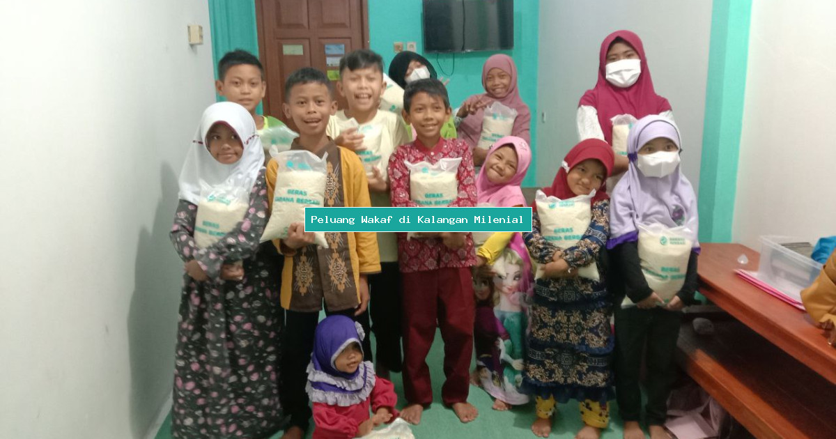 Peluang Wakaf di Kalangan Milenial
